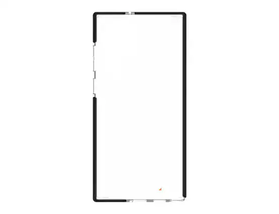 Front. ZAGG - Zagg Gear4 Piccadilly Black Case for Samsung Galaxy S22 Ultra - Clear.