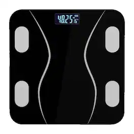 COWIN - Smart Bluetooth Body Fat Scale Rechargeable Digital Scale with App 400lbs Capacity - Black