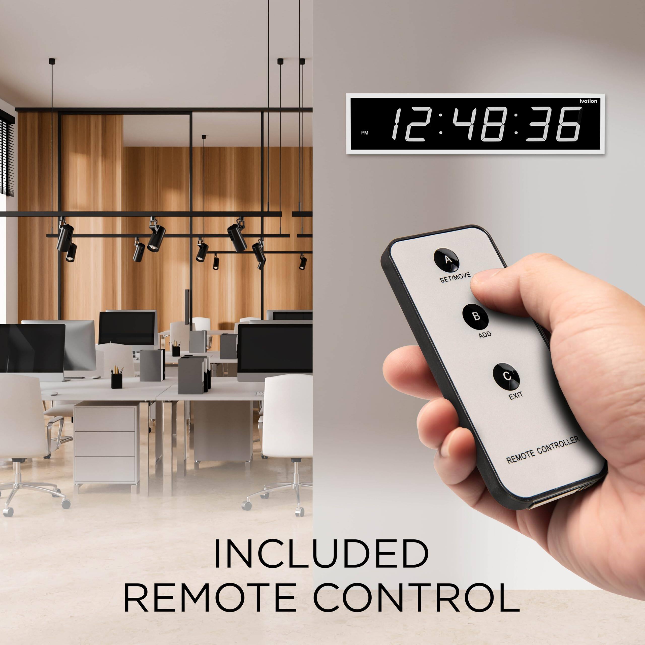 iratian P  
12:48:36  
A SET/MOVE  
B ADD  
C EXIT  
CONTROLLER  
REMOTE INCLUDED  
REMOTE CONTROL