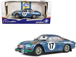 Solido - Alpine A110 1600S #17 Bernard Darniche - Alain Mahe "Rallye de Monte-Carlo" (1972) "Competition" Series 1/18 - Blue