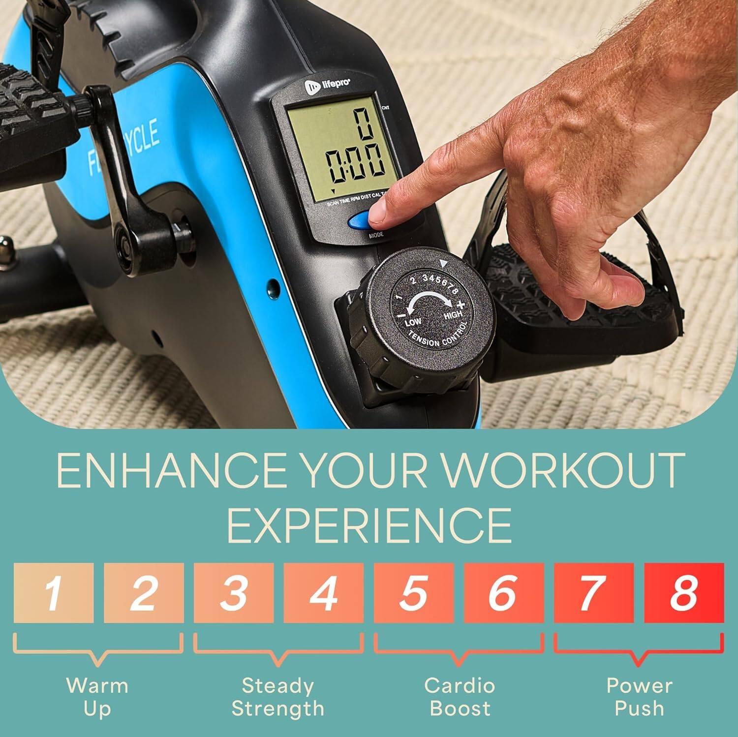 ENHANCE YOUR WORKOUT EXPERIENCE

1. Warm Up
2. Steady Strength
3. Cardio Boost
4. Power Push