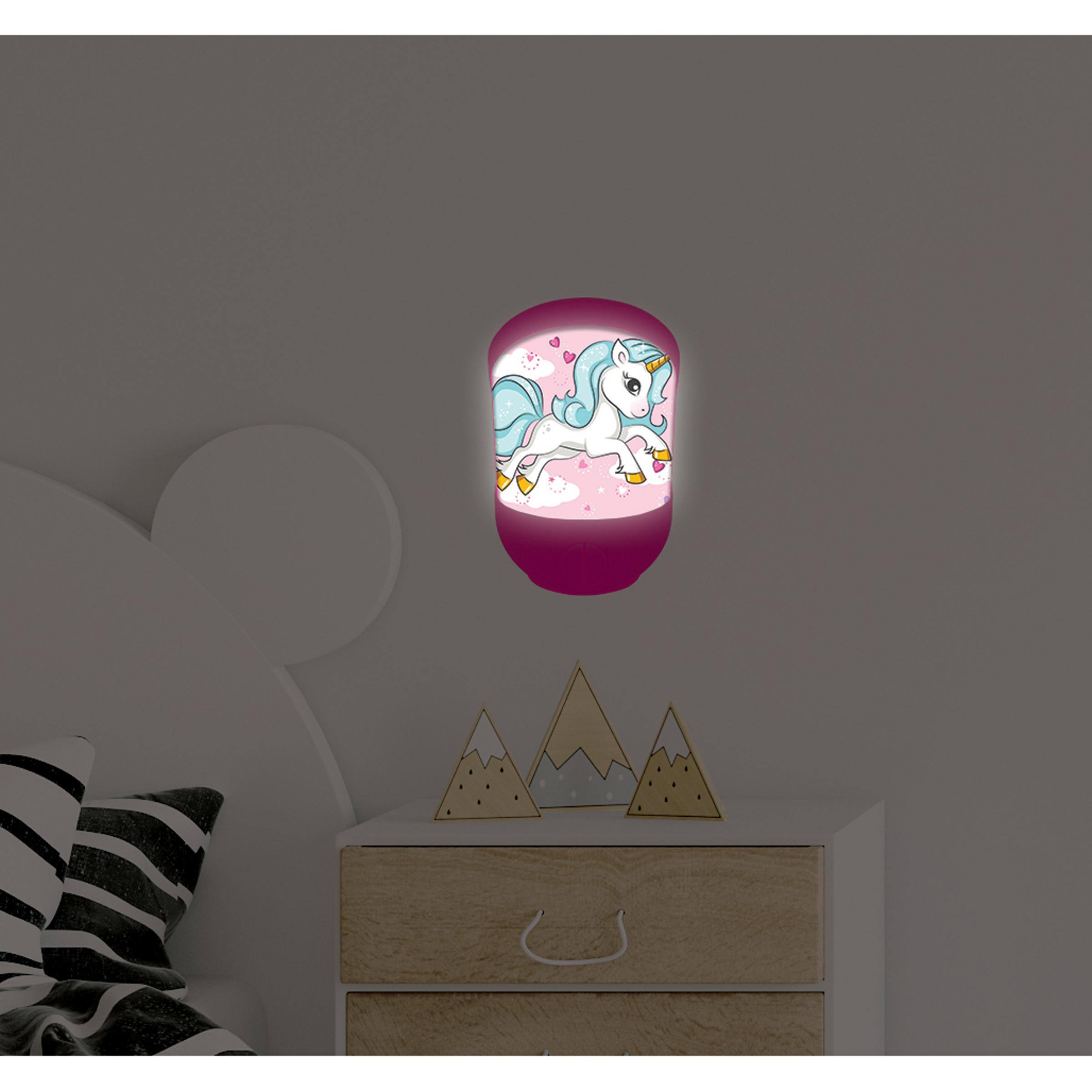 Alt View 4. Lexibook - Unicorn Wall & Table Nightlight.