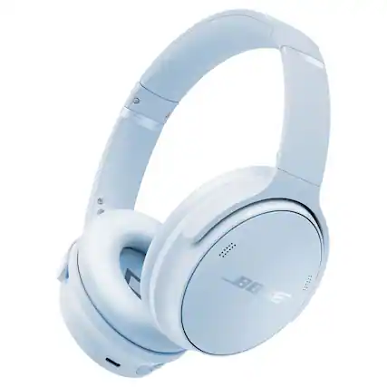 Front. Bose - Bose QuietComfort Wireless Noise Cancelling Over-Ear Headphones ICE BLUE.
