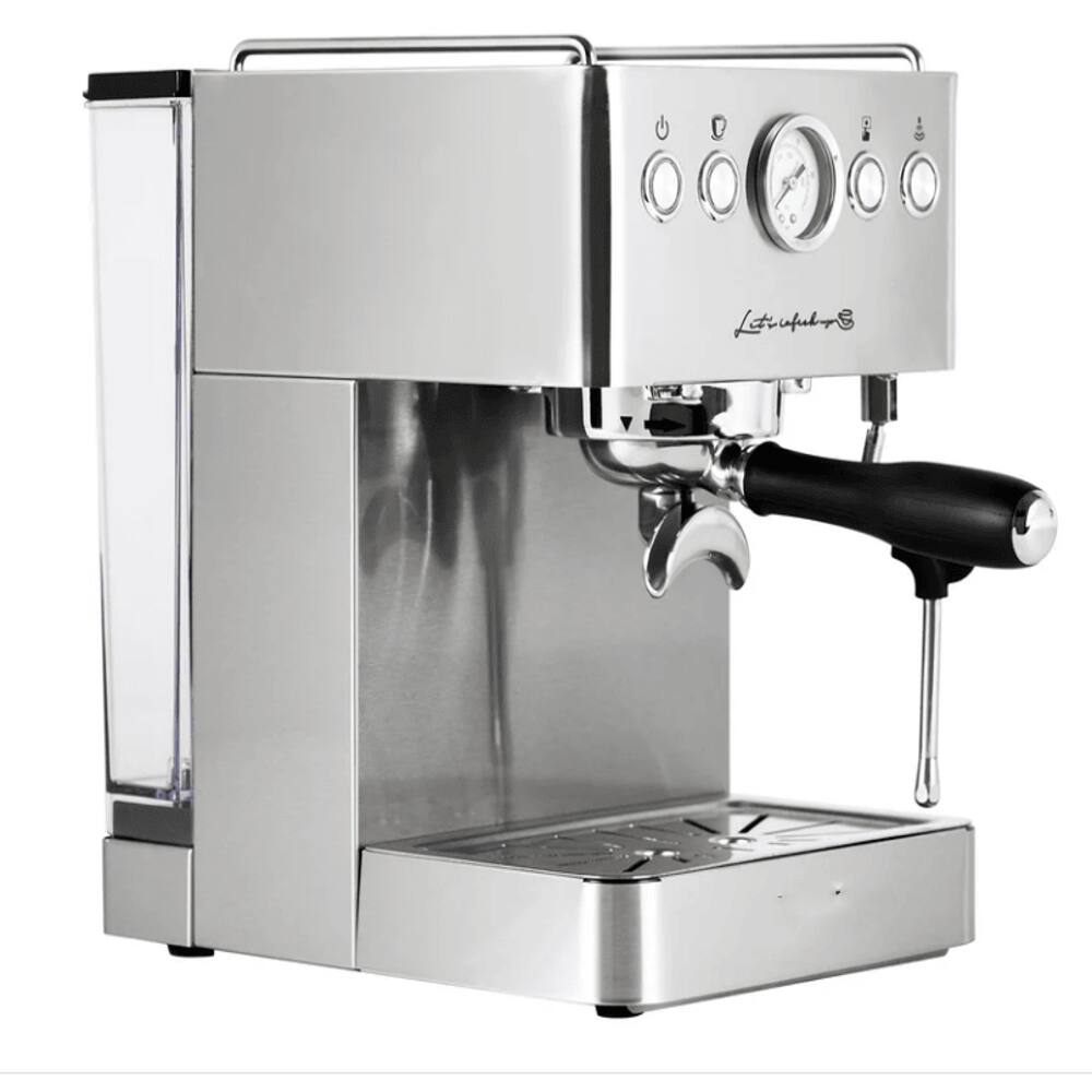 Alt View 7. Plum Chef - Semi-Automatic Espresso Machine 15 Bar 1500W Coffee Maker - Stainless Steel.