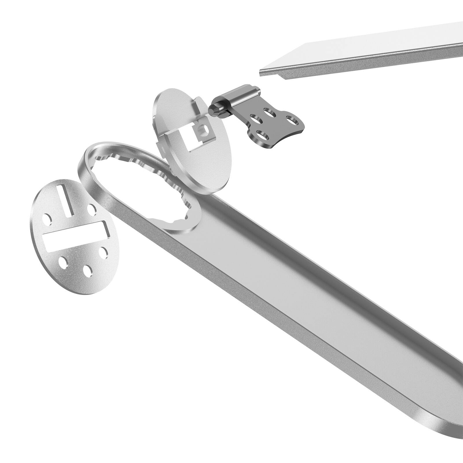 Alt View 9. UUCOVER - For Apple iPhone 17 Pro Max Clear Magnetic Case with Rotating Metal Kickstand, Compatible with Magsafe, Shockproof Cover - Clear.