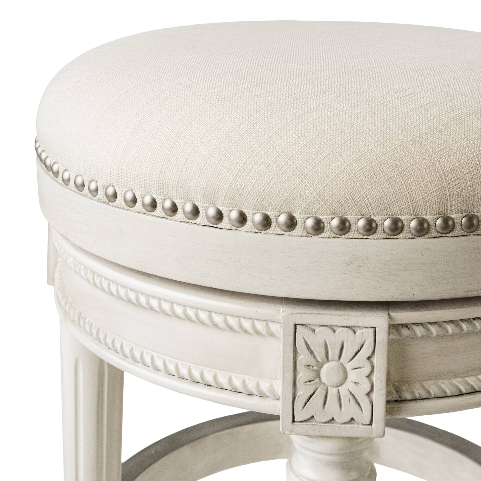 Alt View 5. Maven Lane - 26" Pullman Backless Counter Stool In White Oak Finish With  Fabric Upholstery - White Oak.