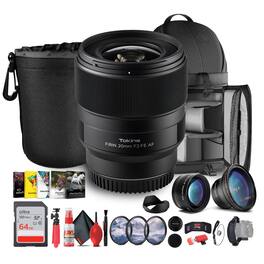 OKI - Tokina FiRIN 20mm f/2 FE AF Lens | Sony E-Mount, Wide-Angle, Metal Build - Bundle - Black