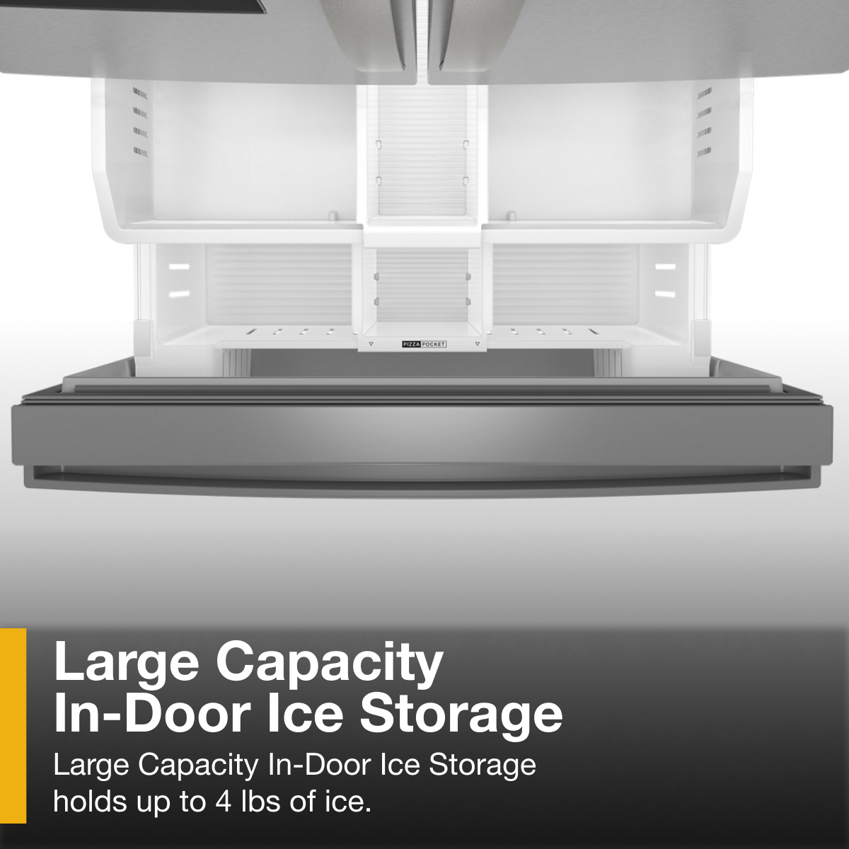Alt View 2. Whirlpool - 30 Cu. Ft. French Door Refrigerator with In-Door Water and Ice Maker - Fingerprint-Resistant Stainless Finish.