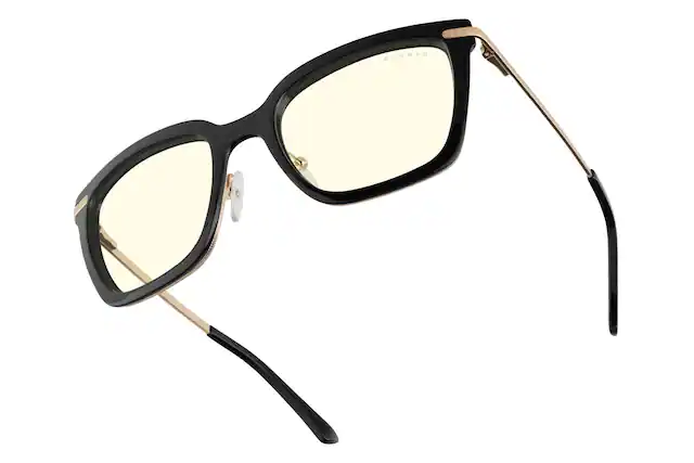 Front. GUNNAR - GUNNAR Womens Computer Glasses - Kaia, Onyx, Clear Lens - Blue Light Blocking, Releive Dry Eye, Anti Glare - Onyx.