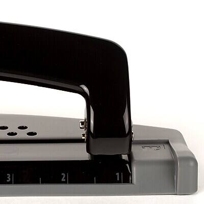 Alt View 1. Swingline - SmartTouch Low Force Desktop 3-Hole Punch, 12 Sheet Capacity, Black/Gray - Black/Gray.