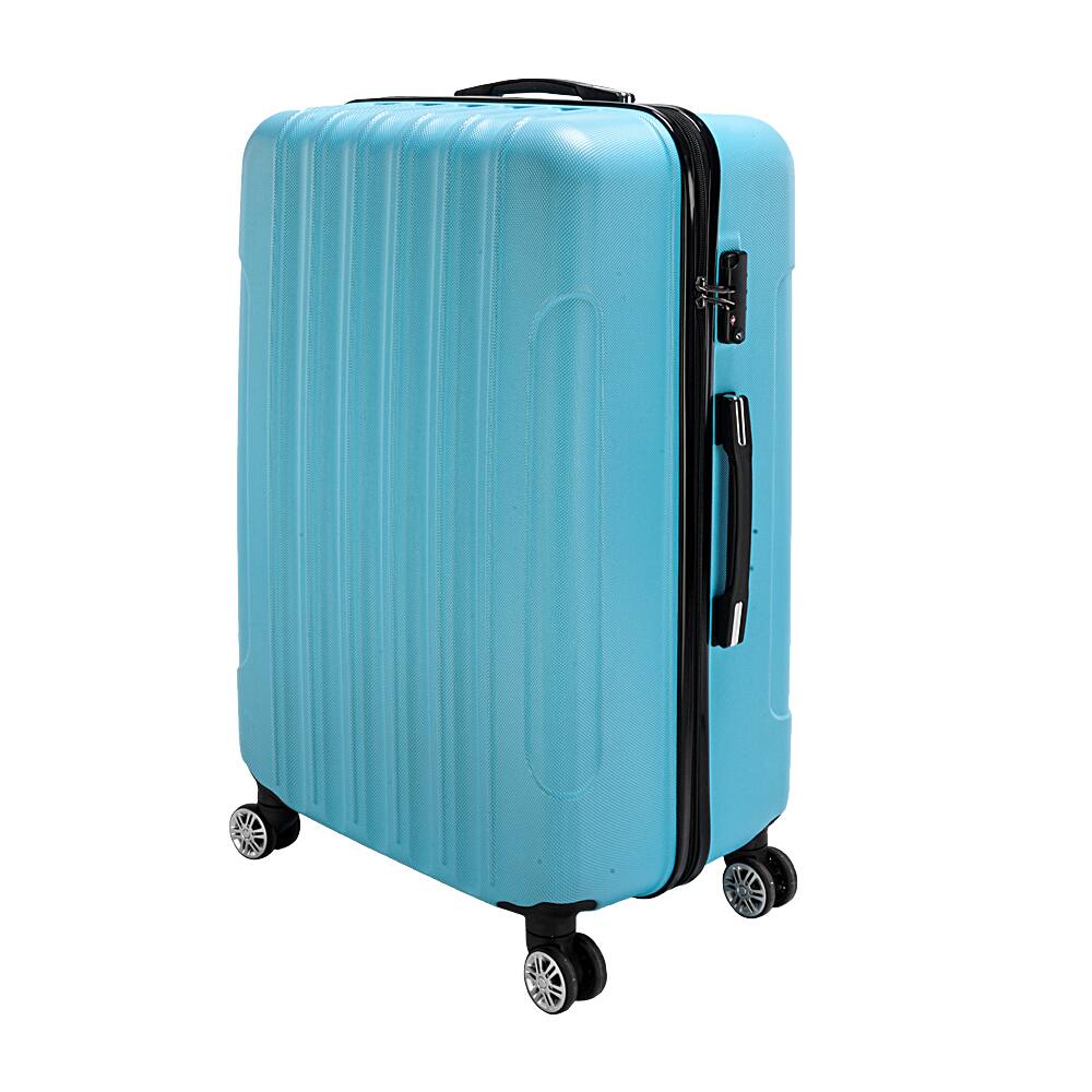 Alt View 1. Winado - 20"/24"/28" 3 Piece Trolley Carry On ABS Luggage Lightweight Hardside Suitcase Set Spinner Wheels & TSA Lock for Travel - Blue.