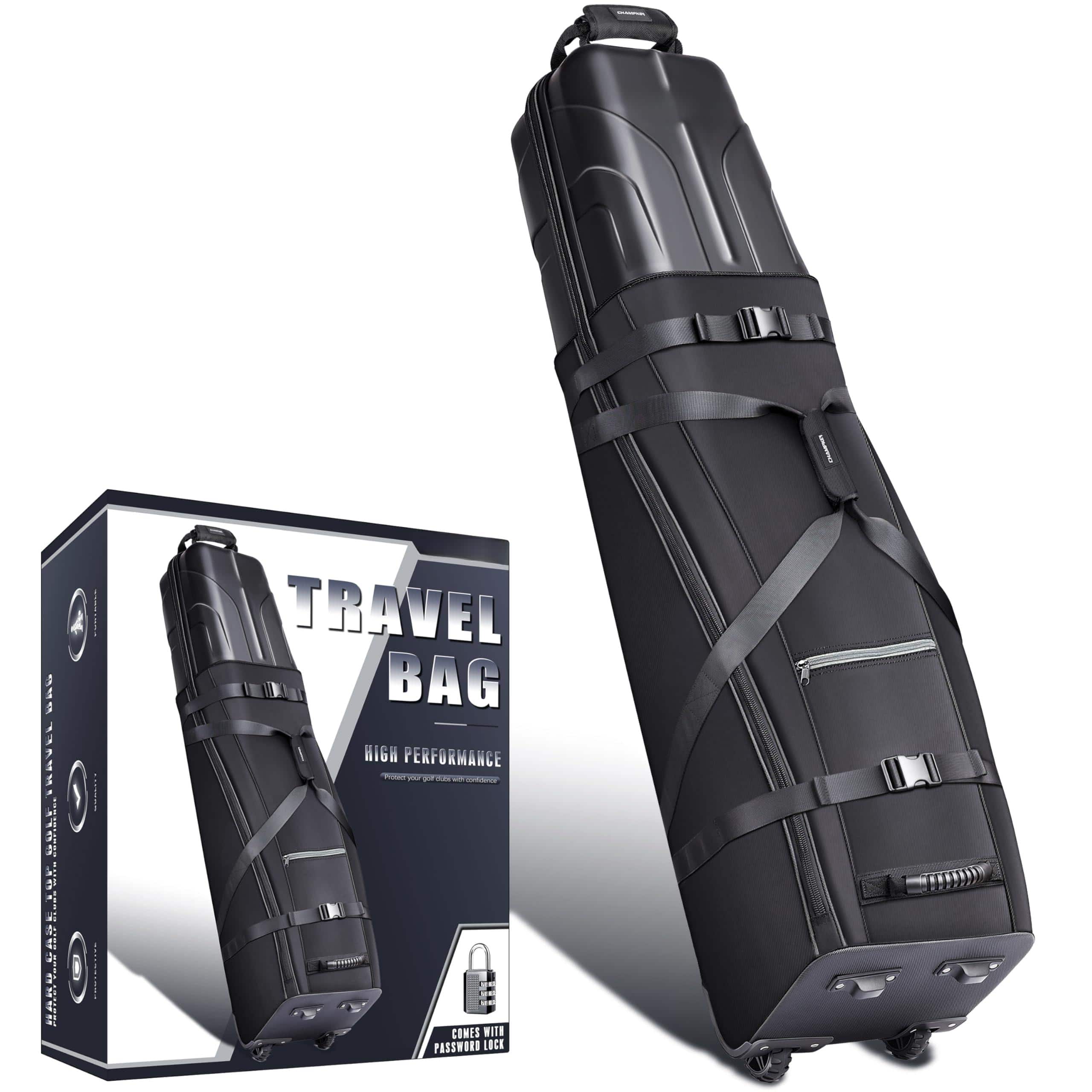 MAGICAL RUBS - Golf Travel Bag 1680D Oxford Hard Top Lockable Wheels - Bag Only