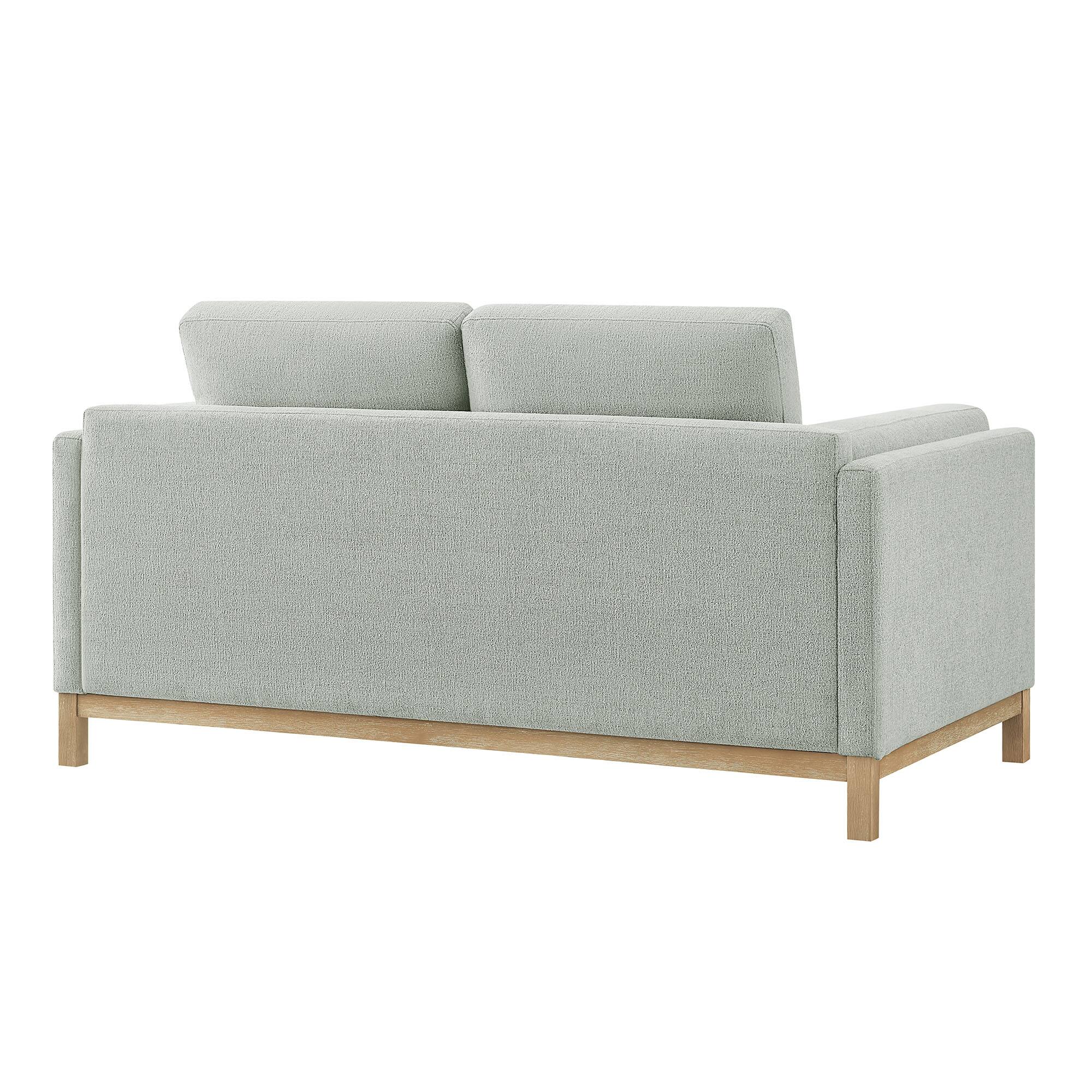 Alt View 4. Modway - Roscoe 63 inch Fabric Loveseat by Modway - Mist.