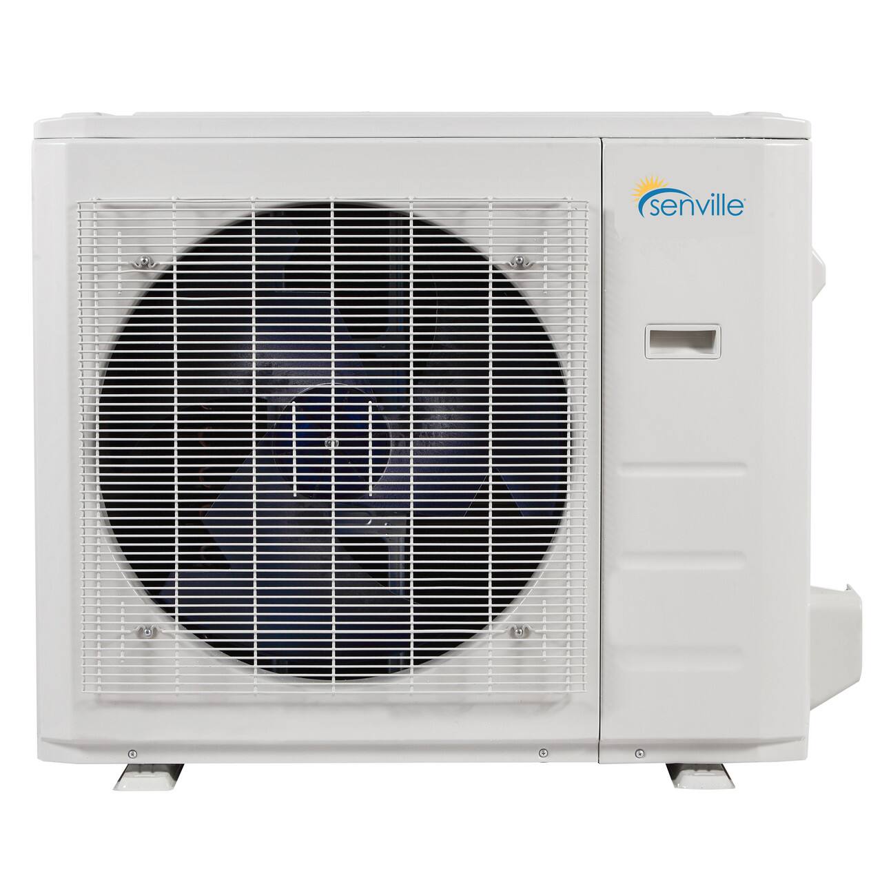 Back. Senville - 18000 BTU Dual Zone Mini Split Air Conditioner - Heat Pump - SENA/18HF/D - White.