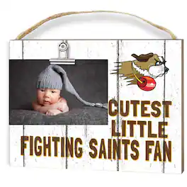 Jardine - St. Francis Fighting Saints 8" x 10" Cutest Little Fan Weathered Team Logo Clip Photo Frame - White