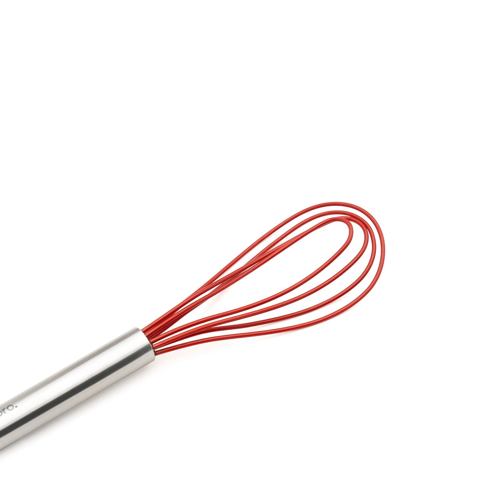 Alt View 4. Cuisipro - 8-Inch Silicone Flat Whisk, Red - Red.