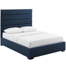 Modway - Genevieve Upholstered Fabric Queen Platform Bed - Blue