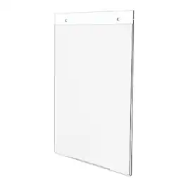 Deflecto - Image Document Holder, 8.5" x 11", Vertical, Wall Mounted, Plastic (DEF68201) - Clear