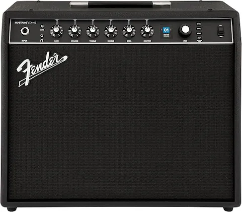 MUSTANG LTX 100
INPUT 1
GAIN
VOLUME
TREBLE
MIDDLE
BASS
MASTER
Fender
01