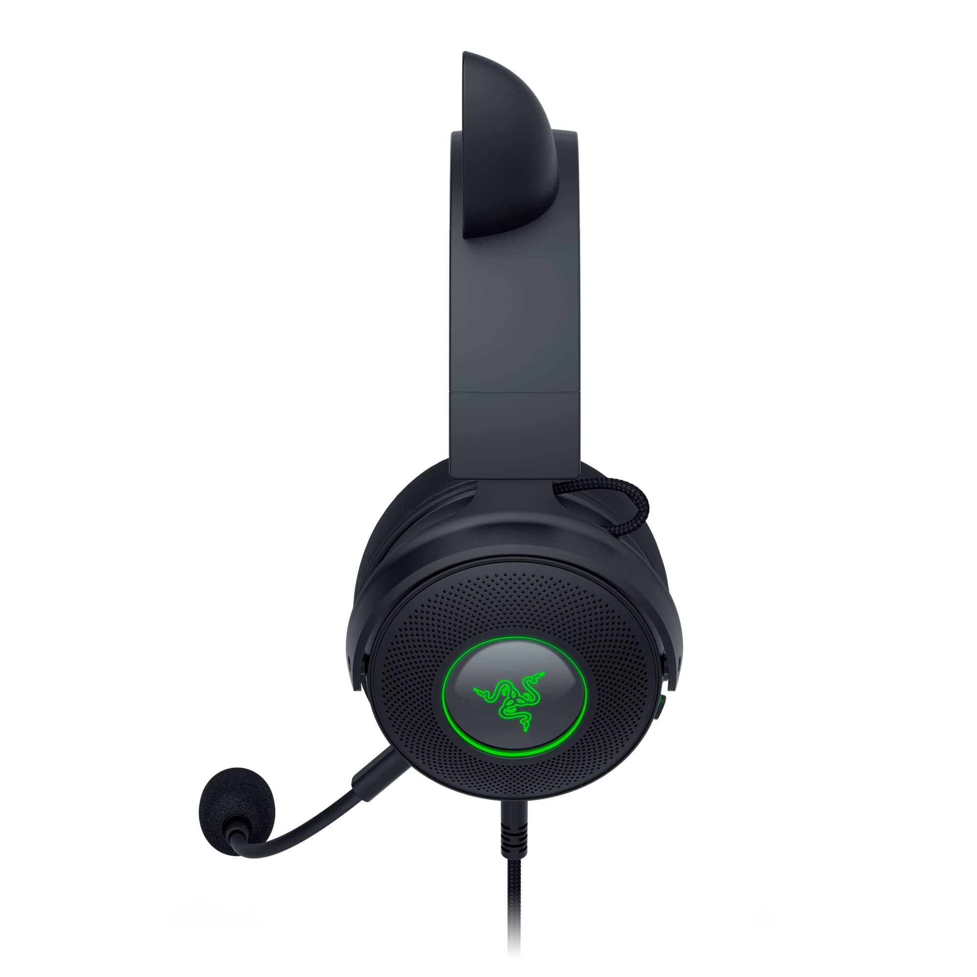Alt View 22. Razer - Kraken Kitty V2 Pro Wired Over-the-Ear Gaming Headset for PC, Mac, Playstation - Black.