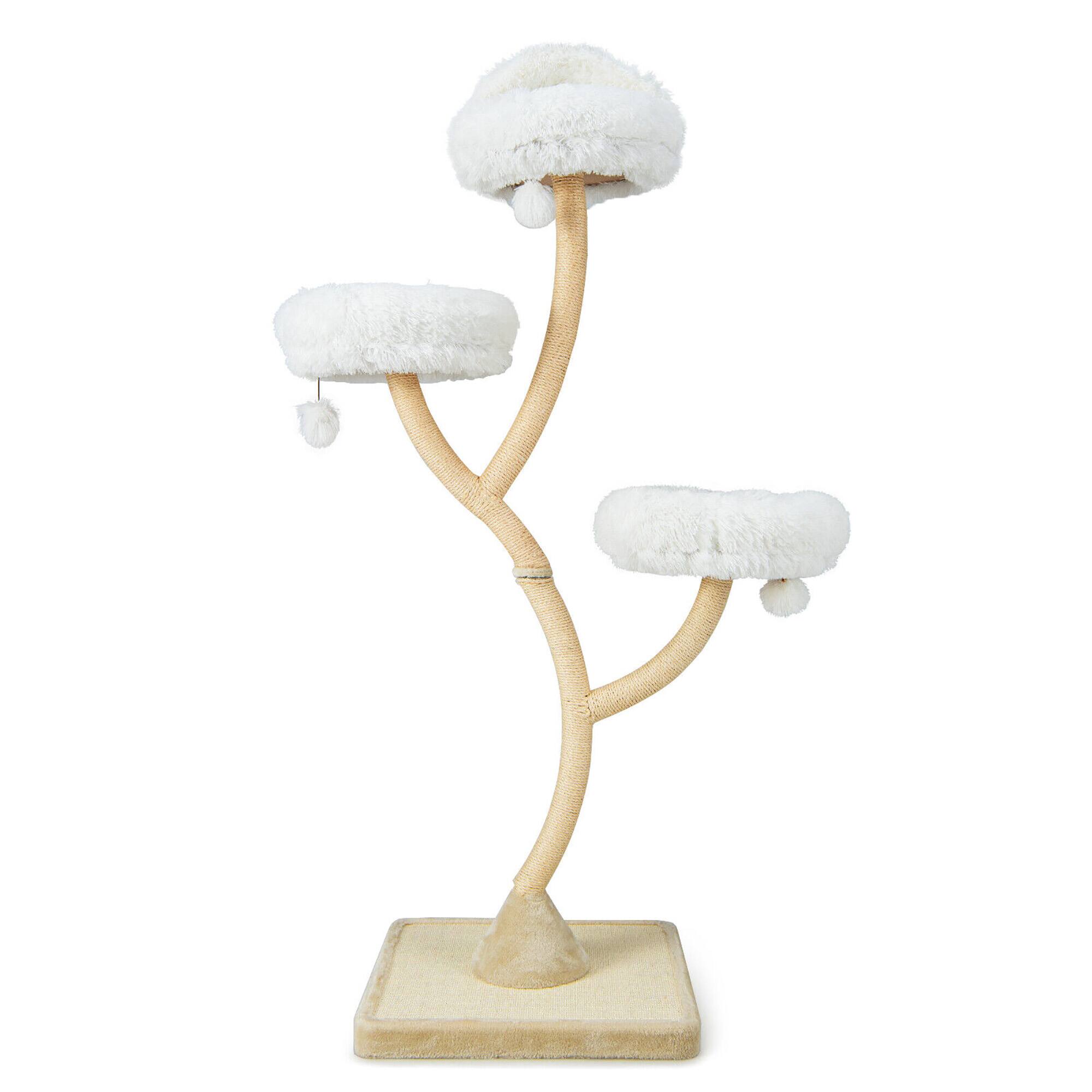 Alt View 7. Gymax - Gymax Cat Tree Tower 70'' Multi-Level Kitten Activity Center w/ 3 Perches & Balls Beige.