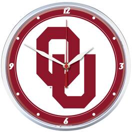 WinCraft - Oklahoma Sooners 12.75" Round Wall Clock - Multicolor