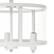 Alt View 15. Lalia Home - 3 Light Semi-flushmount Glass and Metallic Accented - White.