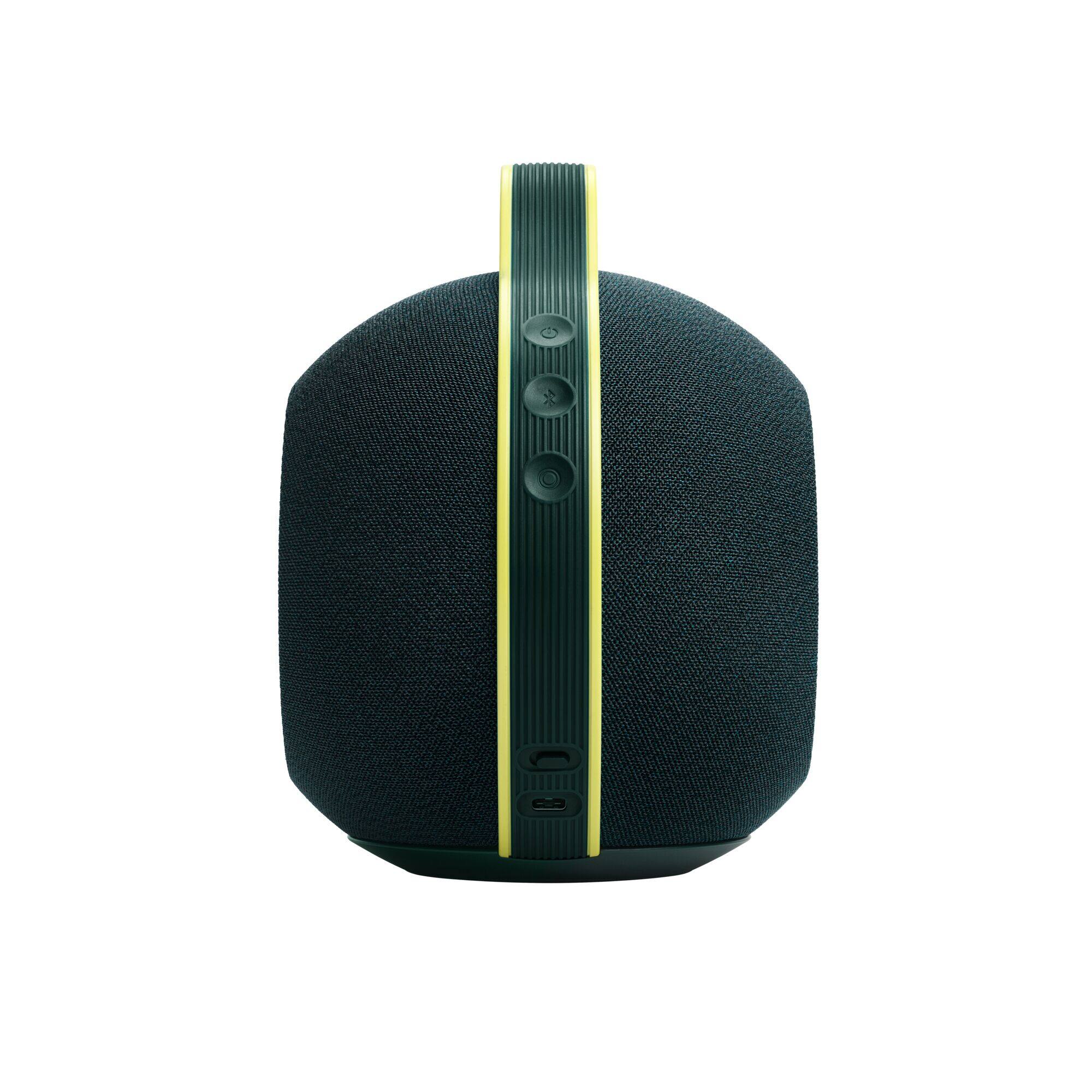 Back. Devialet - Mania Portable Bluetooth and Wi-Fi Capability Speaker (w/Cocoon Dock) - Moss Green.