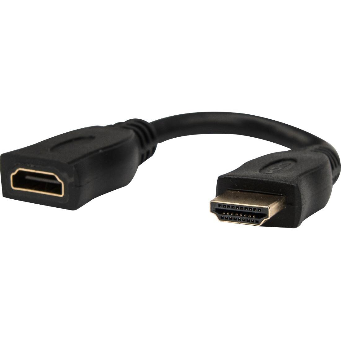 Front. Rocstor - 6in High Speed HDMI Port Saver Cable M/F - Ultra HD 4k x 2k HDMI Cable.