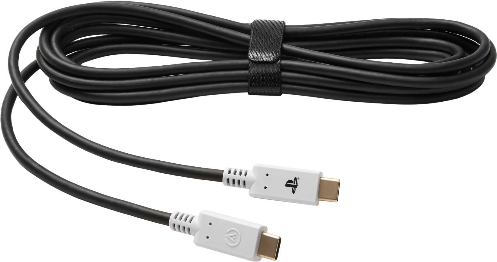 Back. PowerA - PowerA USB-C to USB-C 10 ft. Cable for PlayStation5 - Black.