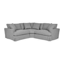 Armen Living - Ciara Upholstered 3 Piece Sectional Sofa in Slate Gray - Slate Gray
