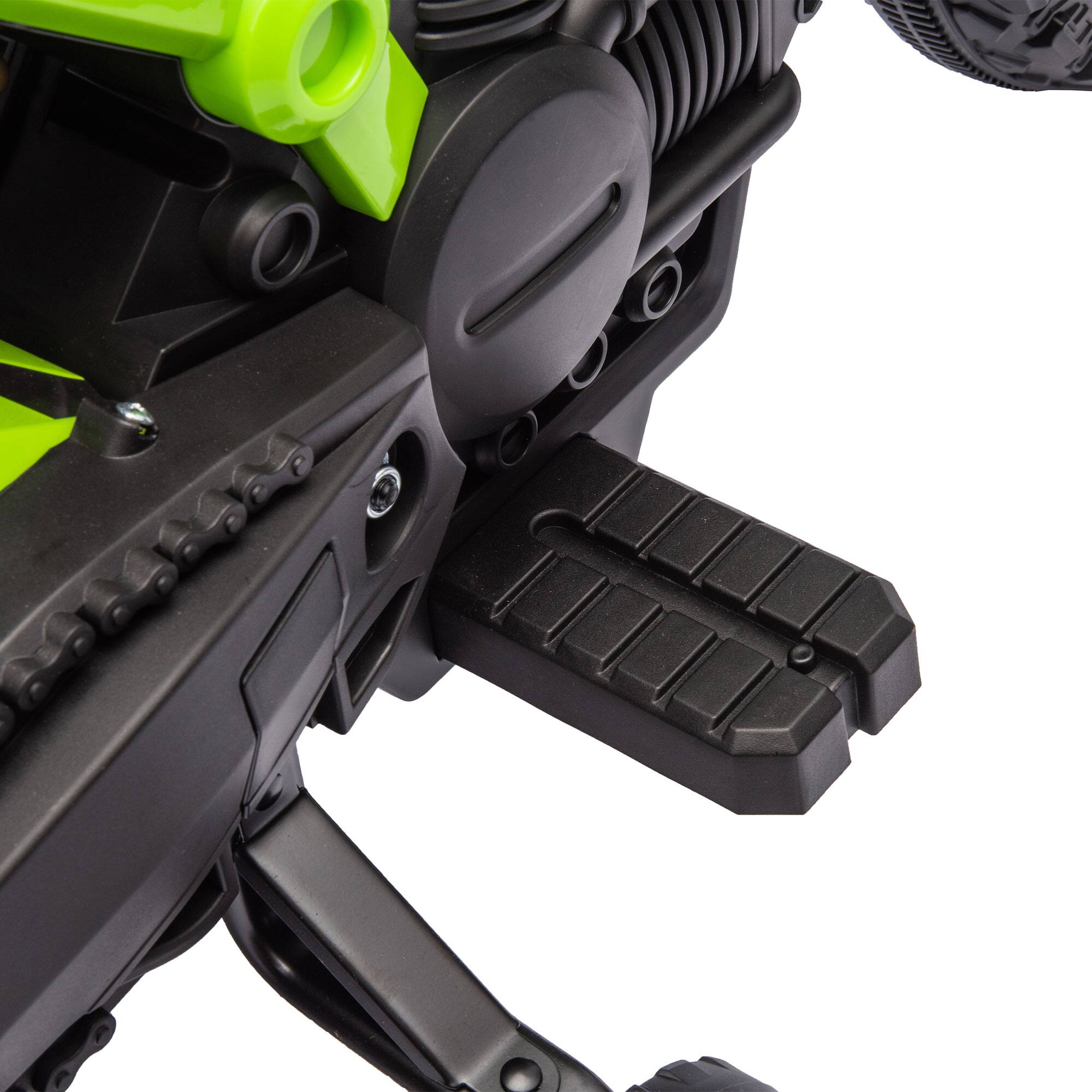 Alt View 5. Qaba - Kids Motorcycle, 6V Battery Dirt Bike with Training Wheels, Horn&Start Sound, Electric Motorbike for 3-8.