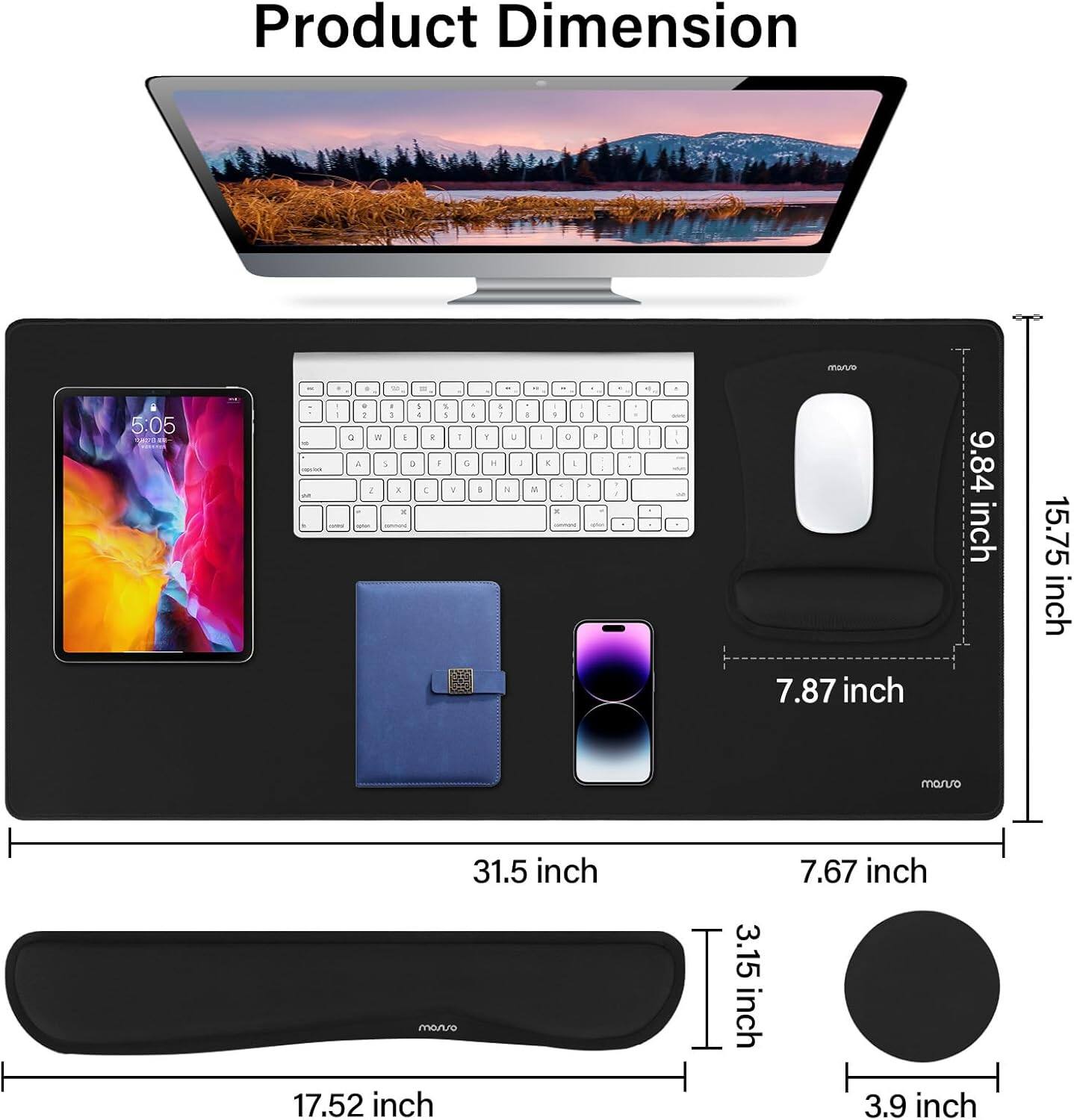 Product Dimension

- 5.05 inch
- 5.5 inch
- 1.1 inch
- 1.2 inch
- 1.64 inch
- 1.1 inch
- 1.1 inch
- 7.87 inch
- 9.84 inch
- 15.75 inch
- 31.5 inch
- 17.52 inch
- 3.15 inch
- 7.67 inch
- 3.9 inch