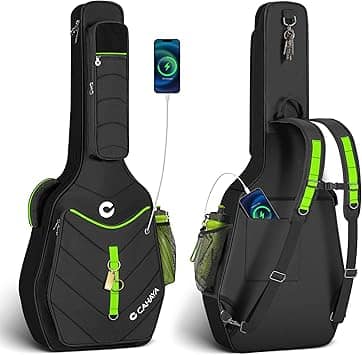 CAHAYA - Guitar Case Acoustic Soft - 0.47in Thick Padding 5 Pockets Guitar Gig Bag with Shoulder Strap Compatible CY0403 price history on PriceWatchPro