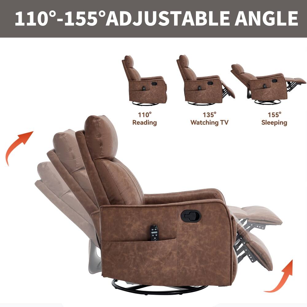 110-155° ADJUSTABLE ANGLE

110° Reading
135° Watching TV
155° Sleeping