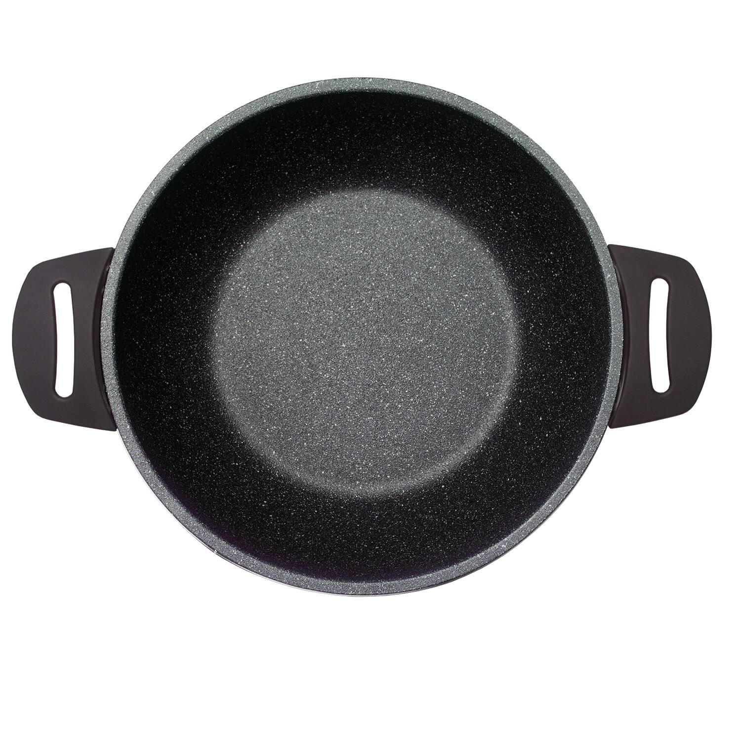 Back. THE ROCK by Starfrit - The Rock By Starfrit 024404-002-0000 Electric Multi-use Pot With Bakelite Handles - black.