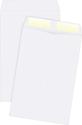 Front. Quality Park - Gummed Catalog Envelope, 6" x 9", 500/Box - Woven White.