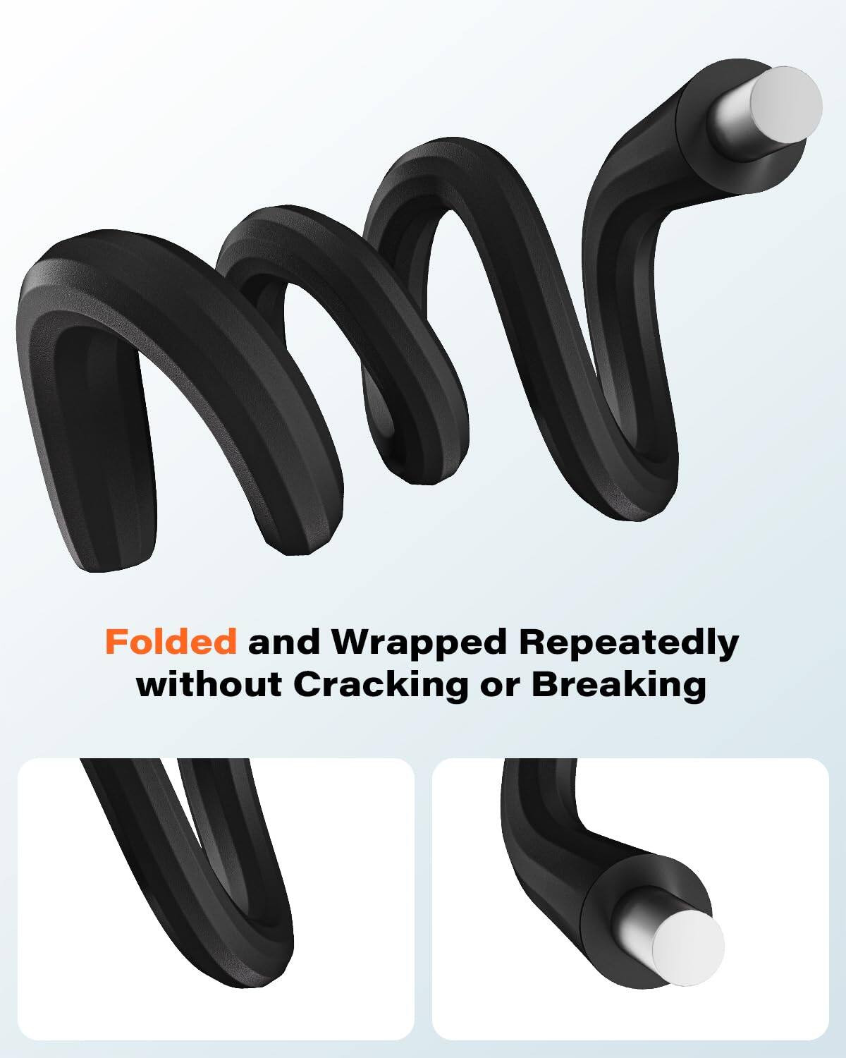 Folded and Wrapped Repeatedly without Cracking or Breaking