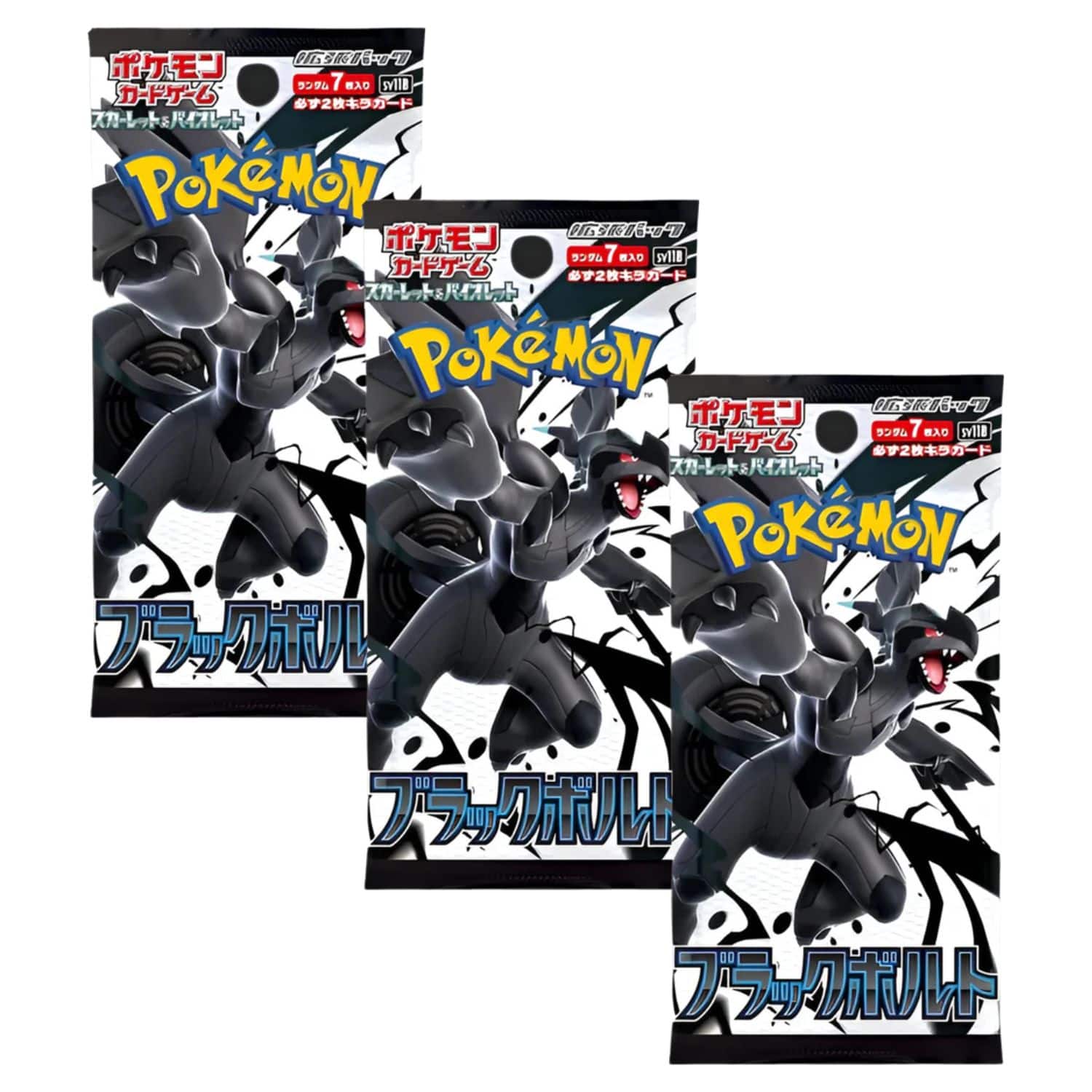Pokémon Pokemon TCG SV11B Black Bolt Booster Pack | 3 Pack