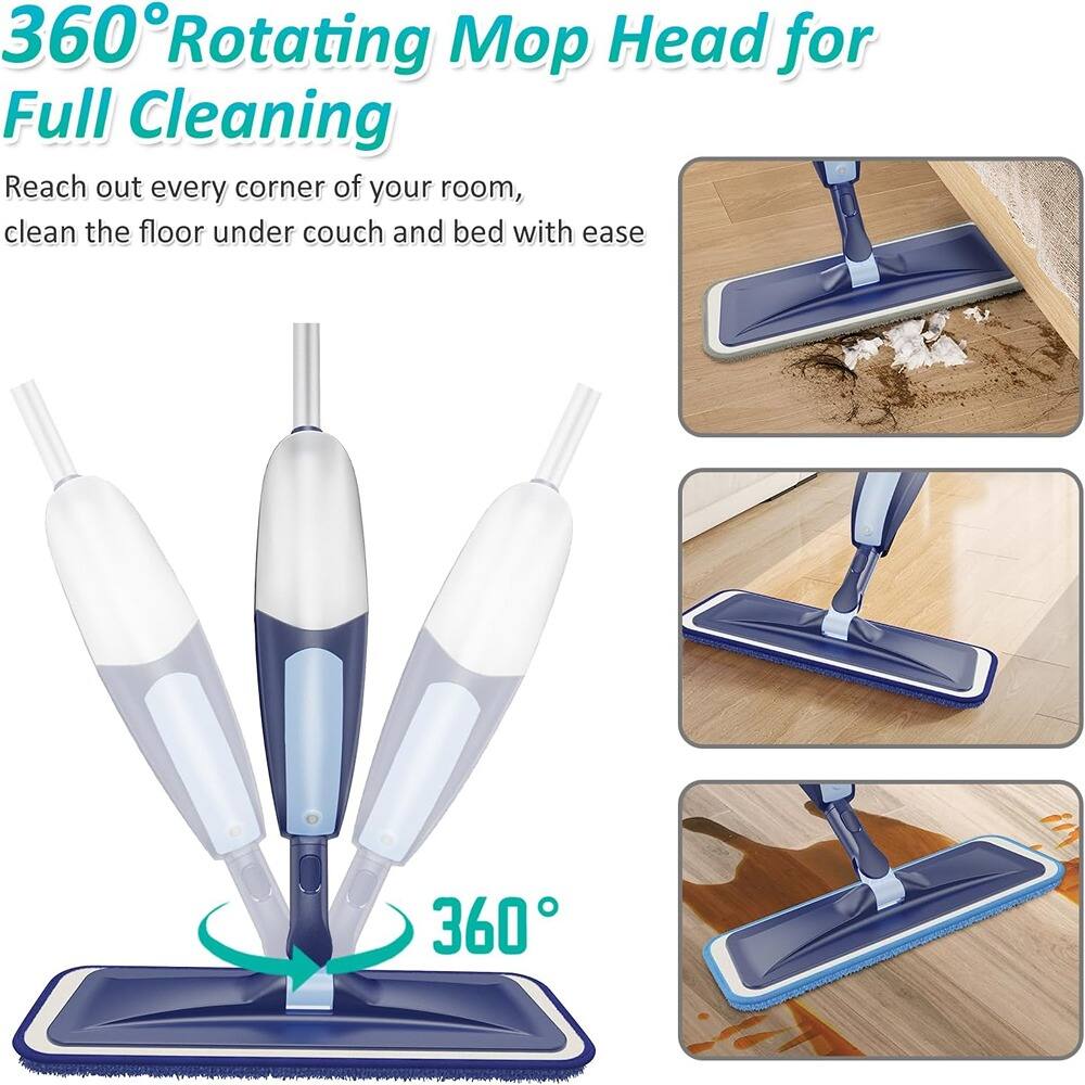 360° Rotating Mop Head for Full Cleaning

Reach out every corner of your room, clean the floor under couch and bed with ease

360°