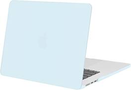 mosiso - MacBook Air 15 inch Case for models A3448 A3241 A3114 A2941 (2023-2026) - Cloud Blue