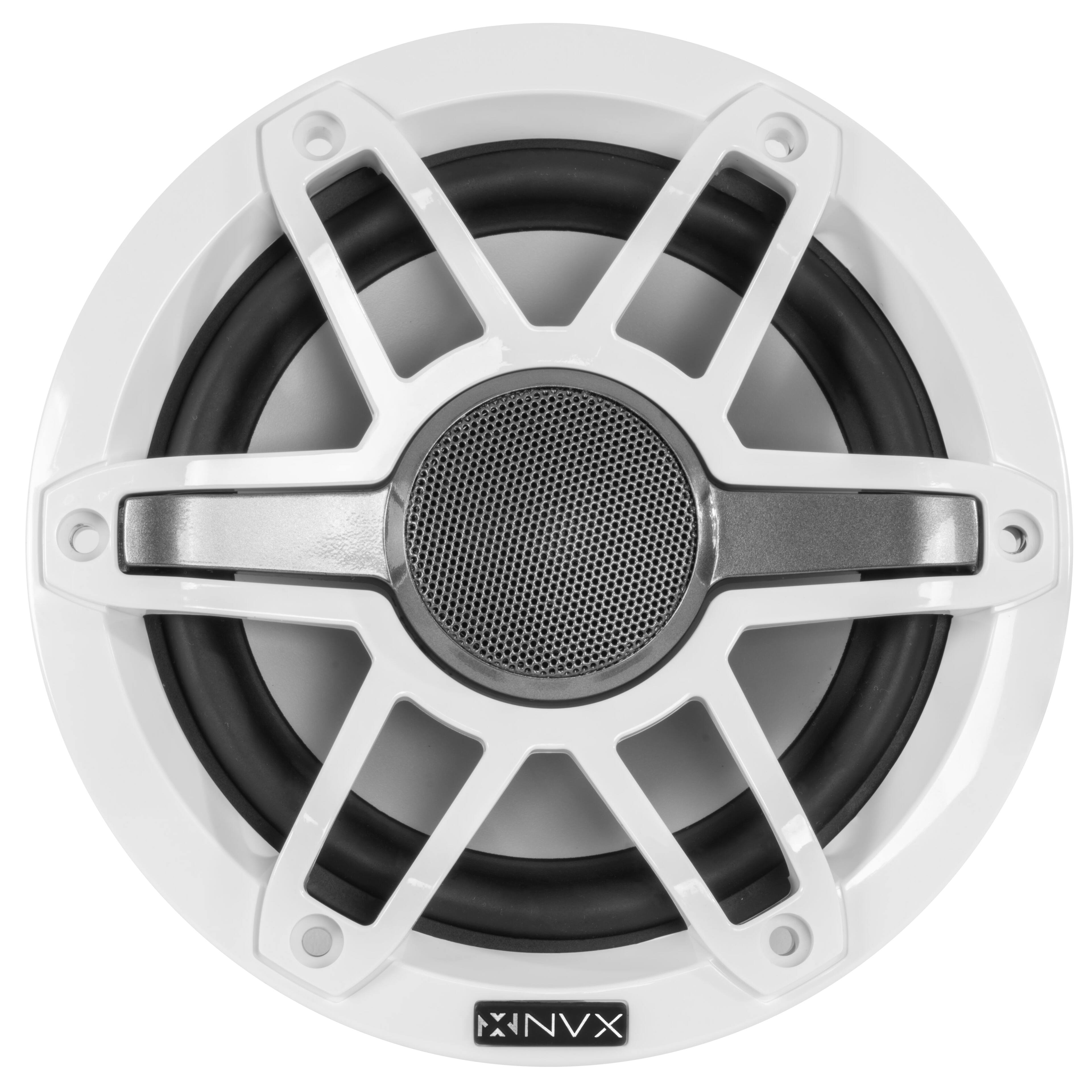 Alt View 1. NVX - MVSP65 (Includes White & Black Grill Sets) 600W Peak (200W RMS) 6.5in V-Series 2-Way Marine Speakers.
