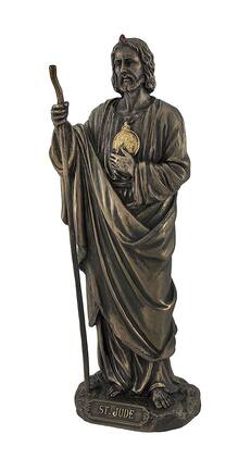 Veronese Design - Bronzed St. Jude Statue 8 In - Bronze