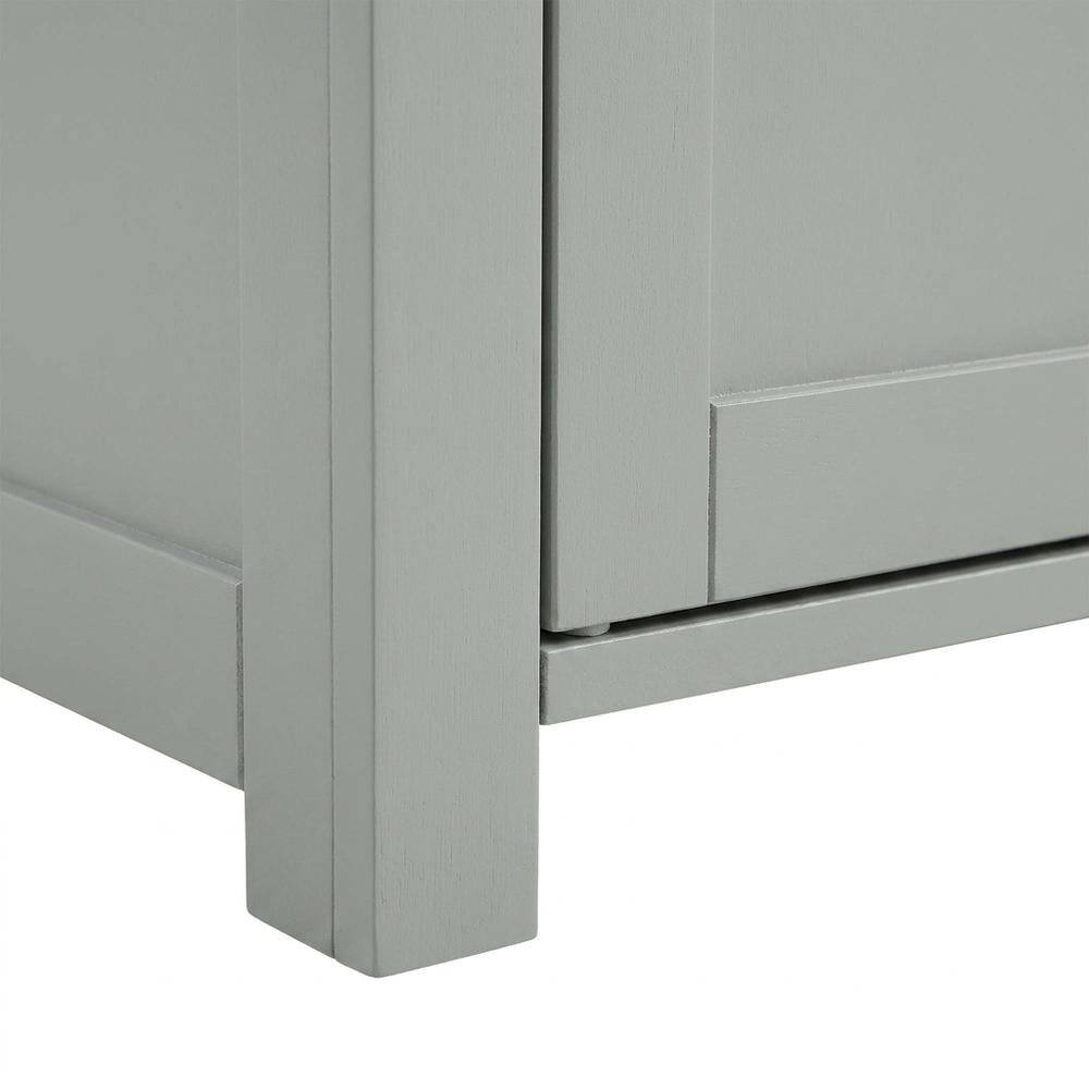 Alt View 2. FurniFact - Gray Tall Kitchen Pantry Cabinet, MDF Birch Veneer Freestanding - Gray.