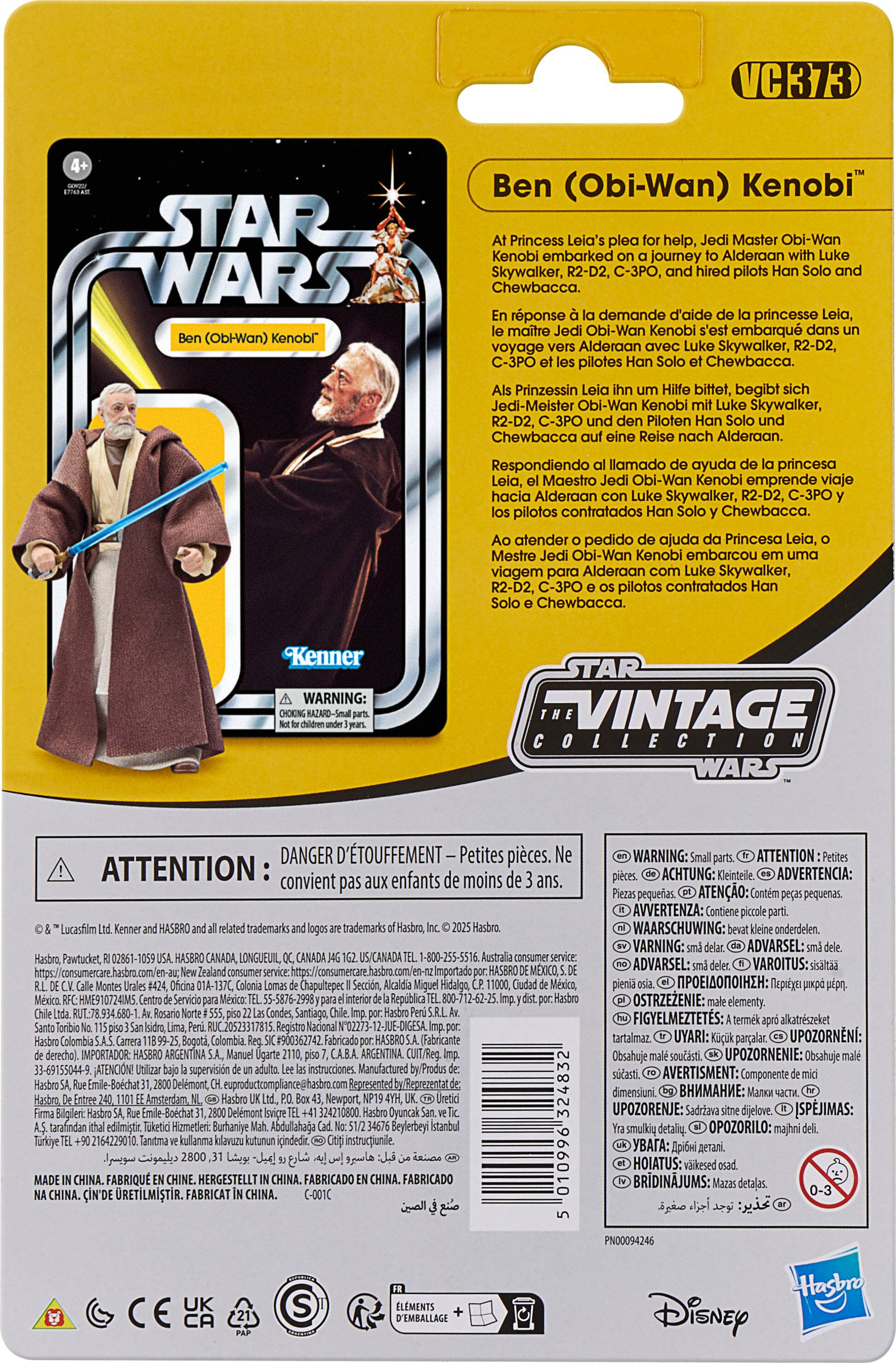 VC1373 STAR WARS (Obi-Wan) Kenobi Ben (Obi-Wan) Kenobi Princess Leia's help, Master Obi-Wan Kenobi embarked on a journey with Alderaan Skywalker, R2-D2, C-3PO, and hired pilots Chewbacca. Responding to a call for help, Mestre Obi-Wan Kenobi embarked on a journey towards Alderaan with Skywalker, R2-D2, C-3PO, and pilots Chewbacca.