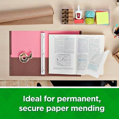 Ideal for permanent, secure paper mending