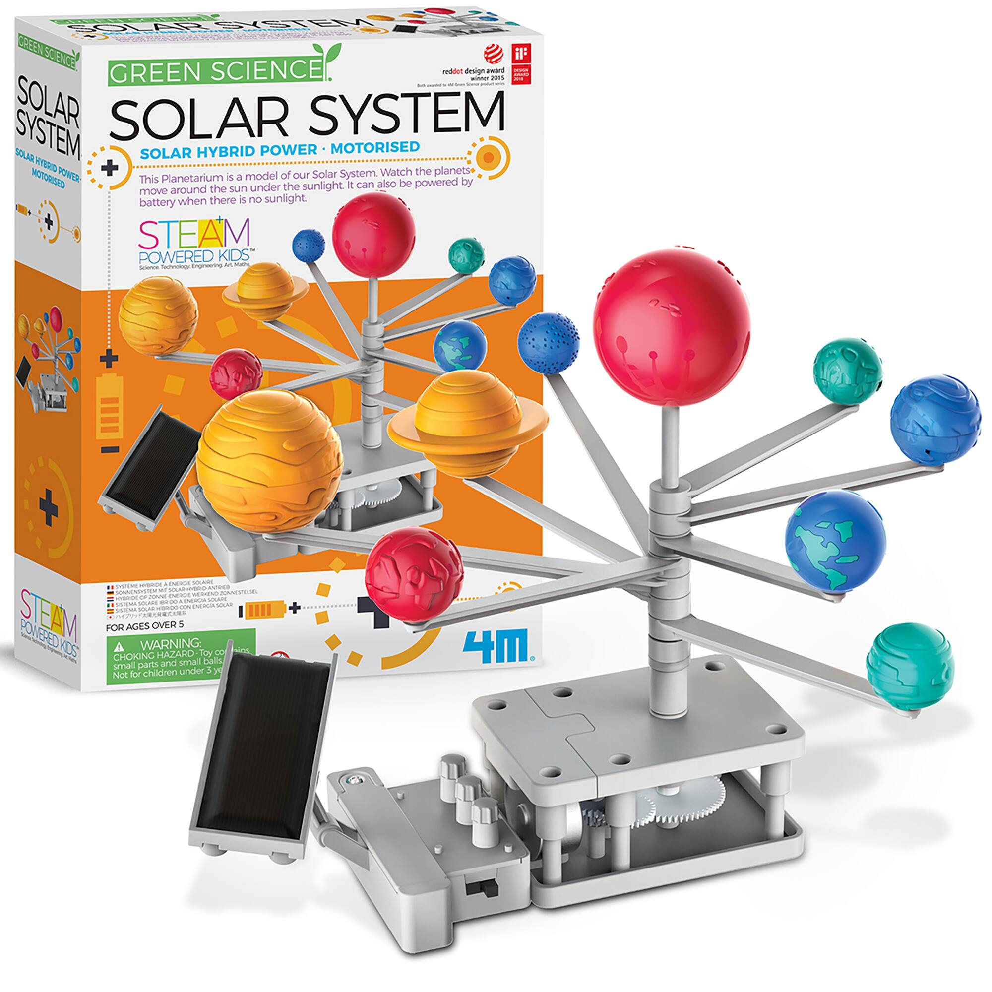4M 4M: Green Science Solar System DIY Rotating Planetarium, Solar ...