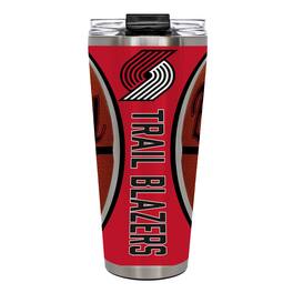 Great American Products - Portland Trail Blazers 32oz. Big Slim Game Ball Travel Tumbler - Brown