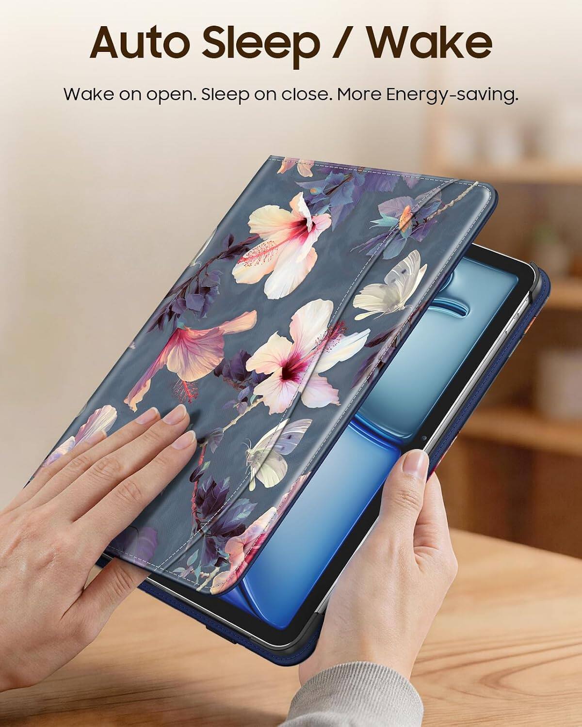 Auto Sleep / Wake  
Wake on open. Sleep on close. More Energy-saving.