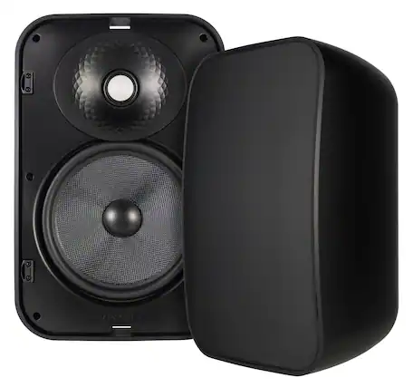 Front. Sonance - MX86 - Mariner MX Series 8" 2-Way Outdoor Surface Mount Speakers (Pair) - Black.